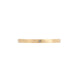 Side profile of the Yours & Mine 2mm Wedding Ring in 14k gold, showcasing the polished finish and thickness of the band.