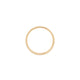 Top-down view of the Yours & Mine 2mm Wedding Ring in 14k gold, highlighting the continuous polished surface.