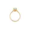 Thumbnail of Moonlight 1.5ct Lab-Grown Oval Diamond Engagement Ring - Classic Setting 14k Gold Polished Band