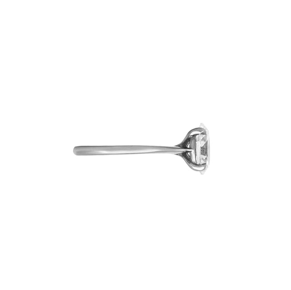 Alternative view of Moonlight  - Oval Diamond Engagement Ring 14k White Gold