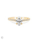 Thumbnail of Moonlight - Eternity Oval Diamond Engagement Ring 14k Gold