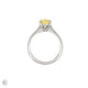 Moonlight - Oval Lab Grown Yellow Diamond Engagement Ring 14k White Gold