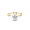 Thumbnail of Moonlight 2ct Lab-Grown Oval Diamond Engagement Ring - 14k Gold Polished Band