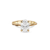 Thumbnail of Moonlight 2ct Lab-Grown Oval Diamond Engagement Ring - 14k Gold Twig Band