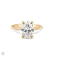 Moonlight - Oval Diamond Engagement Ring 14k Gold