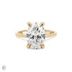 Moonlight - Oval Diamond Engagement Ring 14k Gold