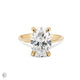 Moonlight - Oval Diamond Engagement Ring 14k Gold
