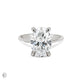 Moonlight - Oval Diamond Engagement Ring 14k White Gold