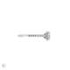 Side profile of the Moonlight Eternity Oval Diamond Engagement Ring in 14k white gold, showcasing the eternity-set band and elevated oval diamond.