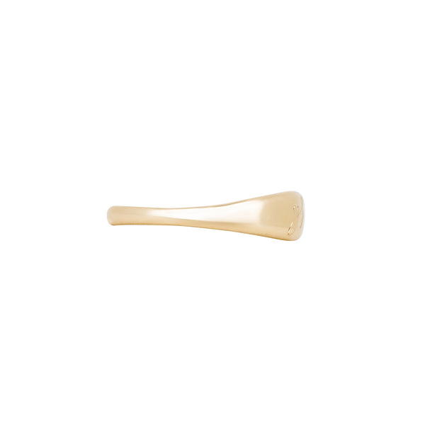 Alternative view of Never Forget Engraved Signet Ring - 14k Gold