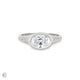 Thumbnail of North Star - Diamond Signet East West Ring in White Gold