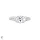 North Star - Diamond Signet East West Ring in White Gold