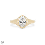 North Star - Diamond Signet North South Ring