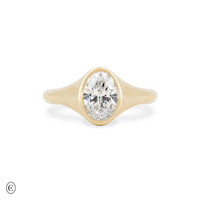 Thumbnail of North Star - Diamond Signet North South Ring