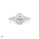Thumbnail of North Star - Diamond Signet North South Ring in White Gold