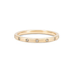 Front view of the North Star Diamond Eternity Ring in 14k solid gold, featuring classic diamonds set around the entire band.