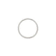 Top-down view of the North Star Diamond Eternity Ring in 14k white gold.