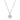 North Star Diamond Engraved Initial Necklace - 14k White Gold