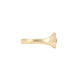 Side profile of the North Star Lab Grown Diamond Original Signet Ring in 14k solid gold, showcasing the polished band and elevated setting.