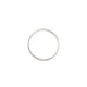 Top-down view of the North Star Tiny Signet Ring in 14k white gold.