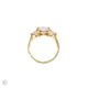 Top-down view of the One in a Trillion 2.4ct Lab-Grown Oval Diamond Engagement Ring in 14k gold, highlighting the central oval diamond.