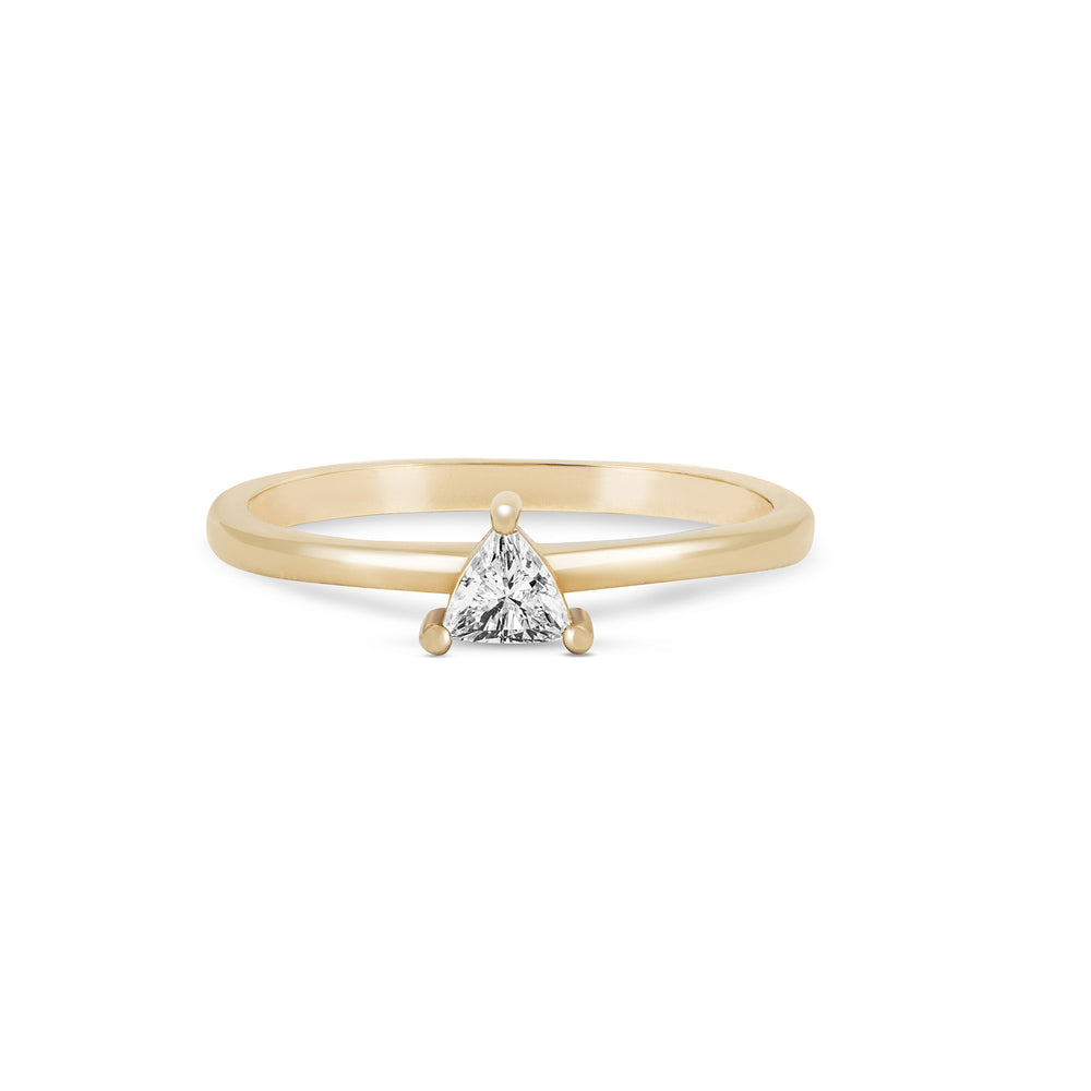 One in a Trillion - 14k Gold Solitaire Lab-Grown Diamond Ring