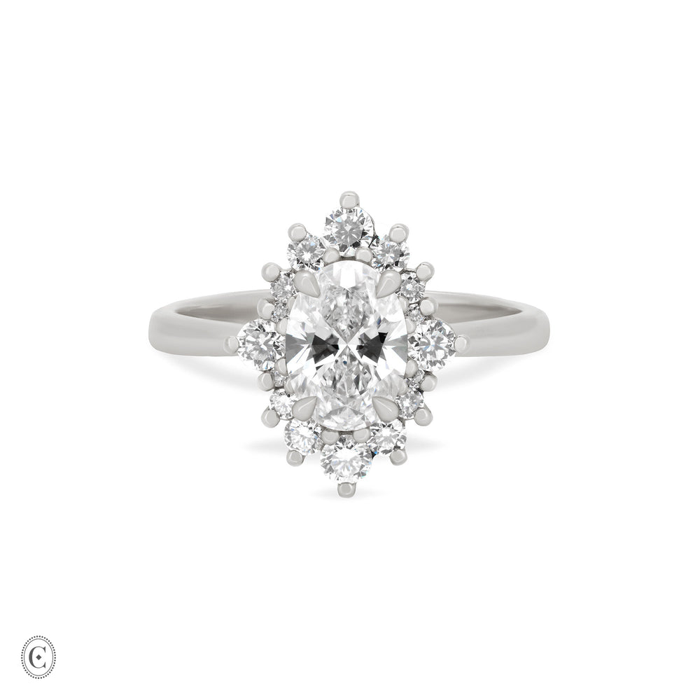 The Princess Ring Diamond Engagement Ring - 14k White Gold