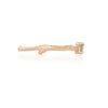 Thumbnail of Side profile of the Promise Me Diamond Ring in 14k gold, showcasing the intricate twig band texture.