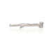 Side profile of the Promise Me Diamond Ring in 14k white gold, showcasing the intricate twig band texture.