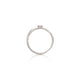 Top-down view of the Promise Me Diamond Ring in 14k white gold.
