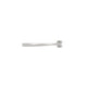 Side profile of the Promise Me Tomorrow Diamond Ring in 14k polished white gold, showing the polished band and elevated solitaire diamond.