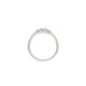 Top-down view of the Promise Me Tomorrow Diamond Ring in 14k polished white gold.