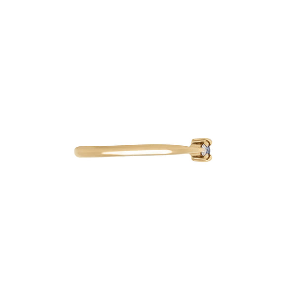 Alternative view of Promise me Tomorrow Blue Sapphire Ring - 14k Polished Gold