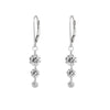 Thumbnail of Raindrop Diamond Earrings - 14k White Gold