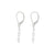 Raindrop Diamond Earrings - 14k White Gold