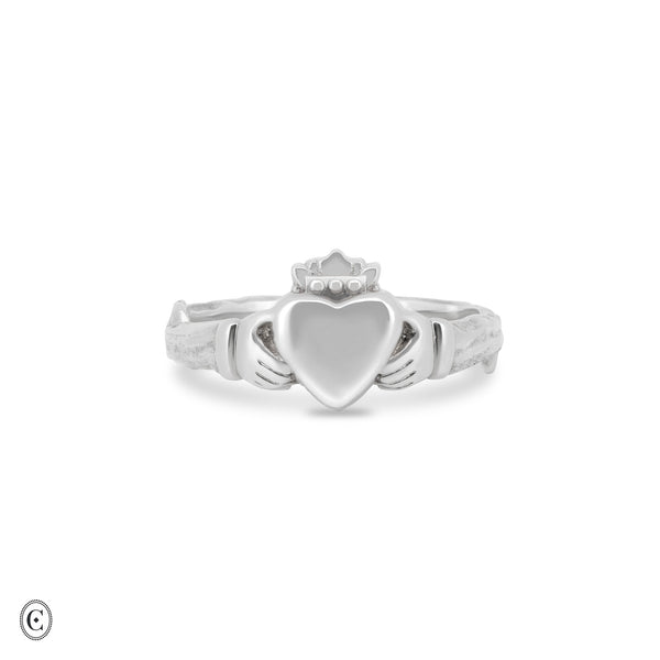 Silver Chupi Claddagh Signet Ring