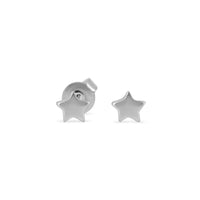 Thumbnail of Front view of the Sterling Silver Star Stud Earrings, featuring a star shape.