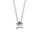 Thumbnail of Front view of the Sterling Silver Star Necklace, featuring a polished star pendant on a fine chain.