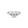 Thumbnail of Starlight - Oval Diamond Engagement Ring 14k White Gold
