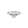 Thumbnail of Starlight - Oval Diamond Engagement Ring 14k White Gold
