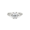 Thumbnail of Starlight - Oval Diamond Engagement Ring 14k White Gold
