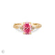 Starlight - Oval Pink Diamond Engagement Ring 14k Gold