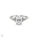 Starlight - Oval Diamond Engagement Ring 14k White Gold