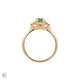 Starlight - Green Lab Grown Diamond Engagement Ring 14k Gold
