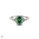 Thumbnail of Starlight - Green Lab Grown Diamond Engagement Ring 14k White Gold