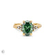 Starlight - Green Lab Grown Diamond Engagement Ring 14k Gold