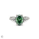 Starlight - Green Lab Grown Diamond Engagement Ring 14k White Gold