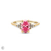 Thumbnail of Starlight - Oval Pink Diamond Engagement Ring 14k Gold