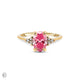 Starlight - Oval Pink Diamond Engagement Ring 14k Gold