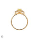 Starlight - Oval Lab Grown Yellow Diamond Engagement Ring 14k Gold